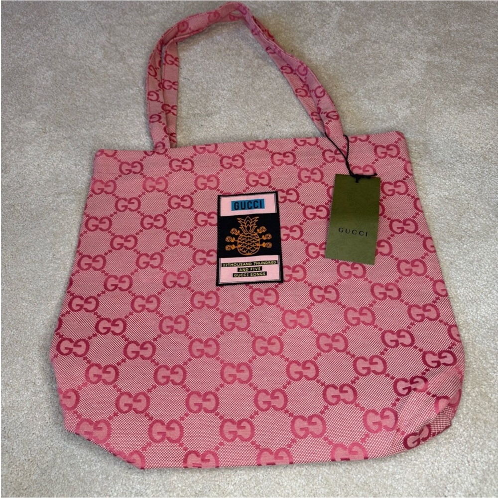 Pink GWP GG tote bag - Picture 6 of 8